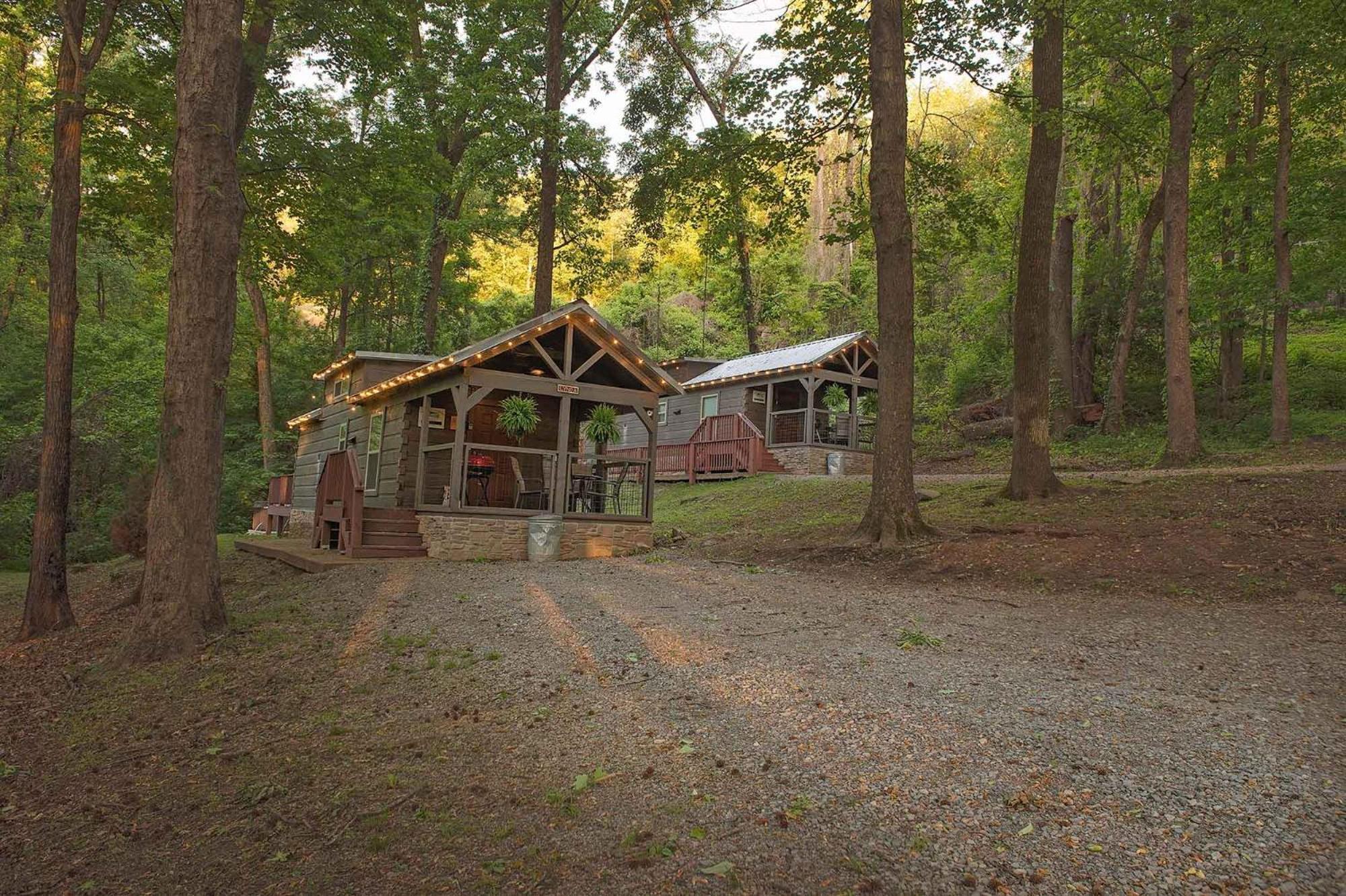Tiny Cabin Village Private Hot Tub Lynda Cabin Chattanooga Exteriör bild