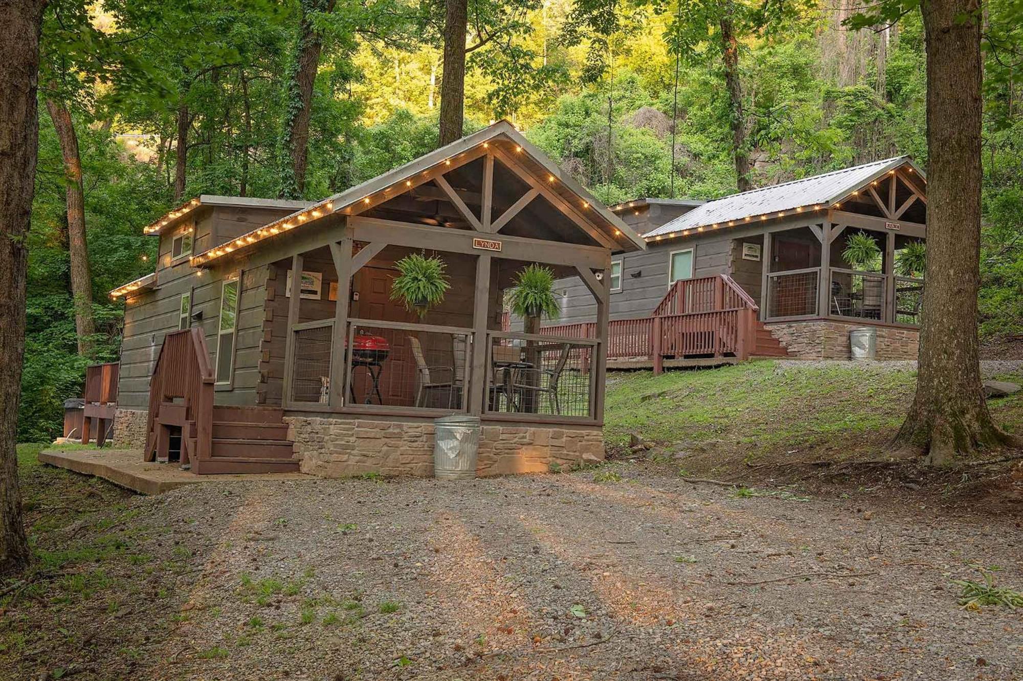 Tiny Cabin Village Private Hot Tub Lynda Cabin Chattanooga Exteriör bild