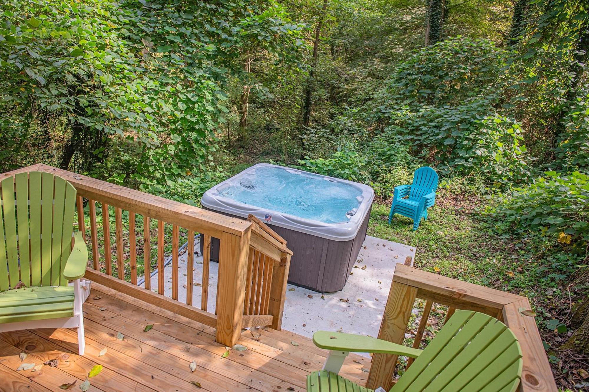 Tiny Cabin Village Private Hot Tub Lynda Cabin Chattanooga Exteriör bild